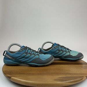 Womens Merrell Lithe Glove Castle Rock Blue Vibram Trail Sneakers Shoes Size 8.5